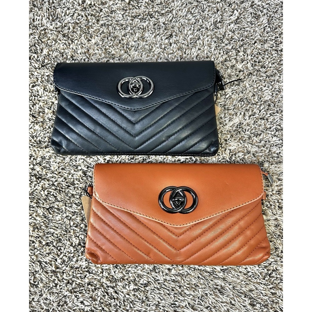Hello 3 AM  (LOT OF 2) Purse Small Shoulder Bag‎ Handbag Brown Black